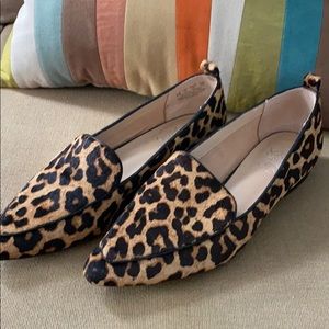 Franco Sarto animal print flats